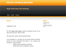 Tablet Screenshot of inductionhardeningspecialists.com